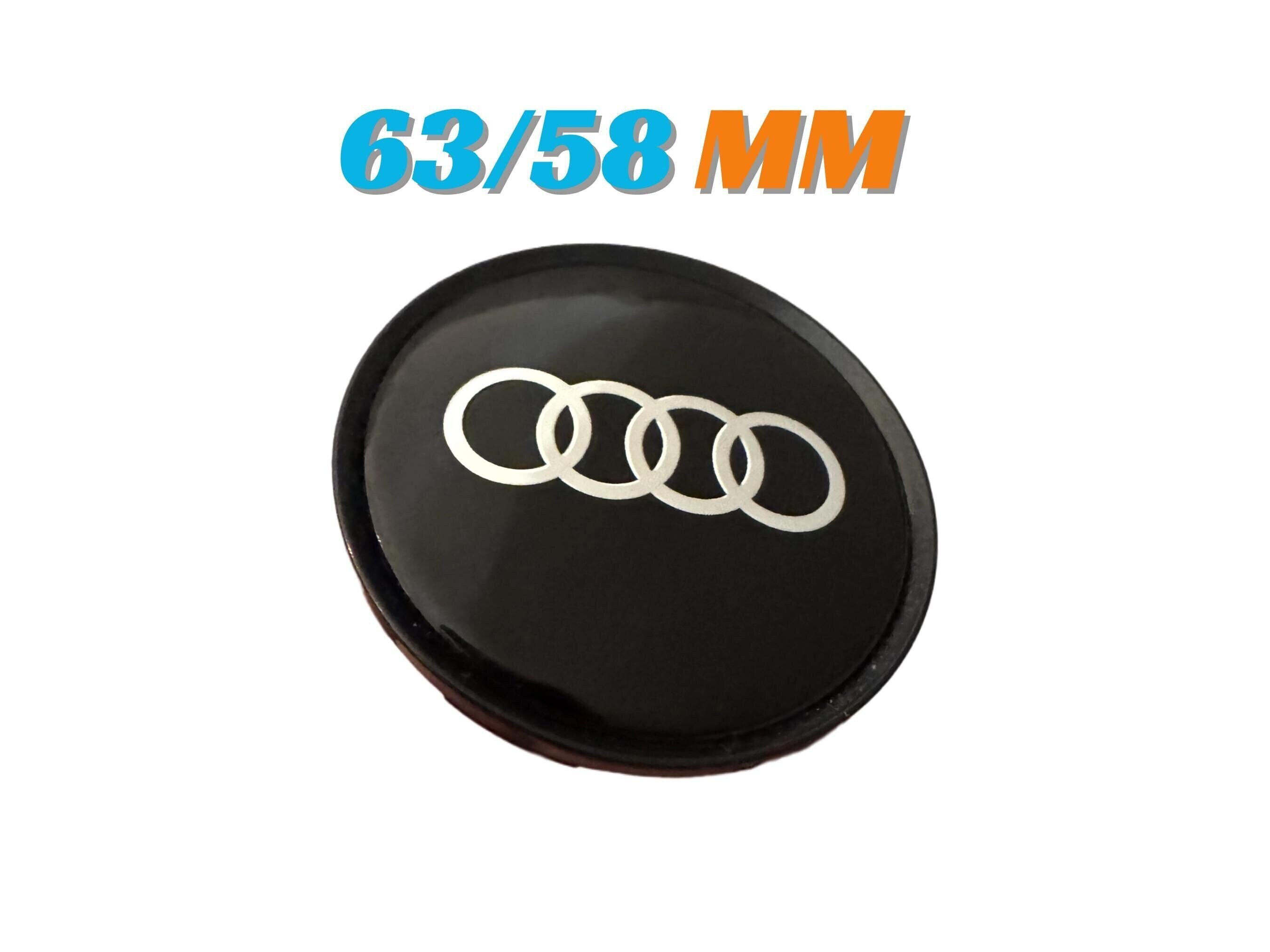 Set van 4 zwarte naafdoppen, buitenmaat 58 mm en klemmaat 55/55,5 mm | ALLE NAAFDOPPEN | De