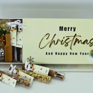 Herbal Tea Gift Set ,Loose Leaf Tea Sampler Gift Set, Christmas Gift, Tea Favor in Tube