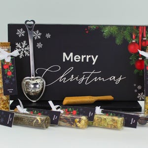 Loose Leaf Tea Sampler Gift Set, Herbal Tea Gift Set, Christmas Gift, Tea Favor in Tube