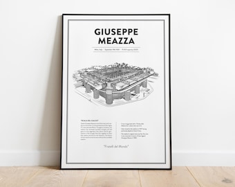 Giuseppe Meazza Stadion Poster: Inter Mailand, Italien - Fußball Poster