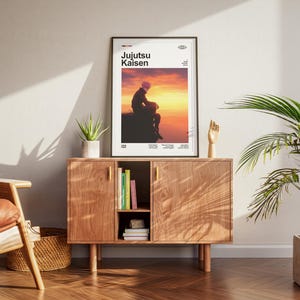 Jujutsu Kaisen Poster, Jujutsu Kaisen Anime Print, Anime Poster, Anime Manga Art Print, Minimalist Poster, Vintage Retro Print