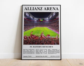 Póster Allianz Arena: Impresión del FC Bayern de Múnich