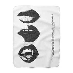 Mauvaises intentions, couverture en sherpa inspirée de la Zodiac Academy, jeté romantique, cadeau douillet pour les amoureux des livres