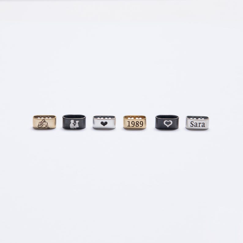 personalized adjustable Leather bracelet , Handmade children's/kids names beads ,Customized Men's silver jewelry image 10