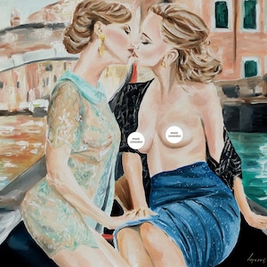 Enchanting Venice: Girls&#39; Boat Adventure on a Romantic Day