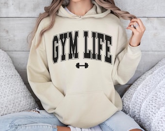 Gym Life Hoodie: Unisex Fitness Enthusiast Sweatshirt