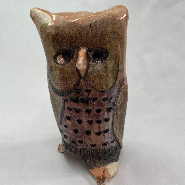 Earthenware owl