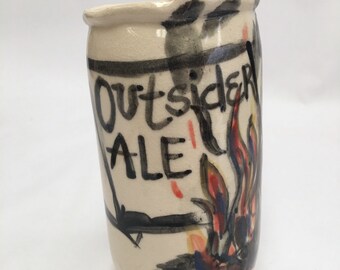 Outsider Ale porcelain beer can