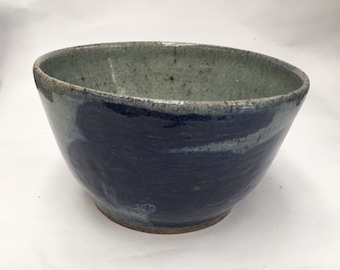 Blue owl celedon bowl