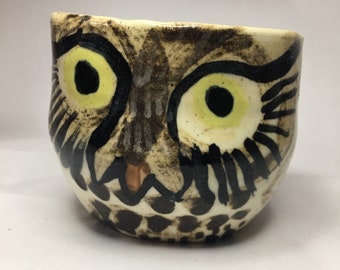 Porcelain owl cup 12 ounce