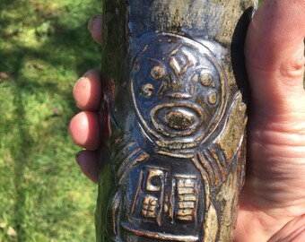 Embossed Robot Tiki Tumblers (set of 2)