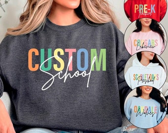 Custom School Spirit Sweatshirt: Personalized Team Mascot Hoodie