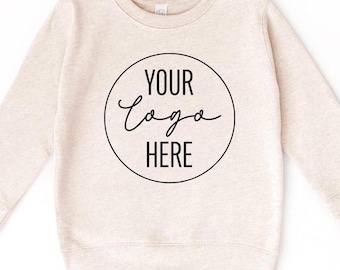 Personalisiertes Kleinkind Sweatshirt - Kinder Hoodie mit individuellem Logo - Business Logo Pullover - Pullover für Kinder - Personalisieren Sie Unternehmen Hoodie - Individuelle Marke