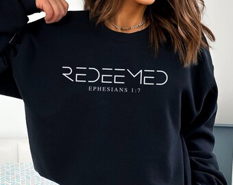 Erlöstes christliches Sweatshirt: Bibel-Vers-Glaube Hoodie