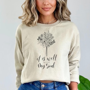 Love Jesus Sweatshirt: Christian Unisex Hoodie, Religious Gift