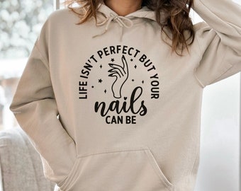 Nail Art-hoodie: cadeau saloneigenaar, Nail Tech-sweater