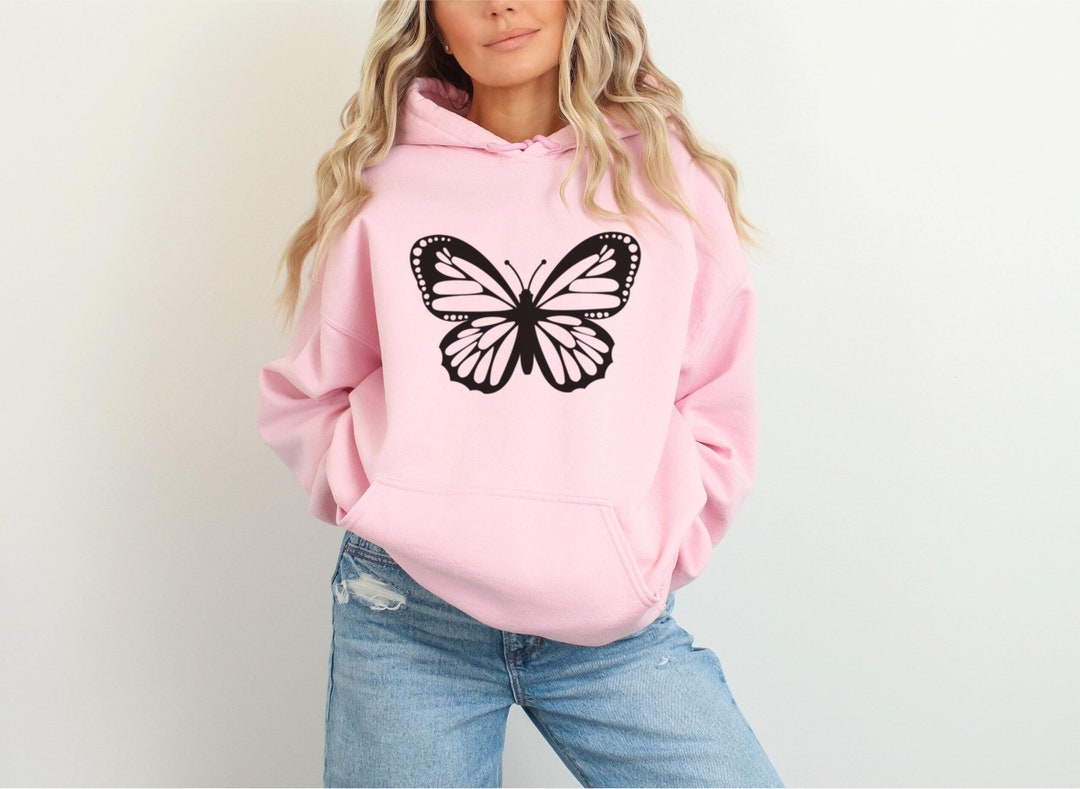 Cute Butterfly Sweatshirt - Butterfly Hoodie Gift - Butterfly 