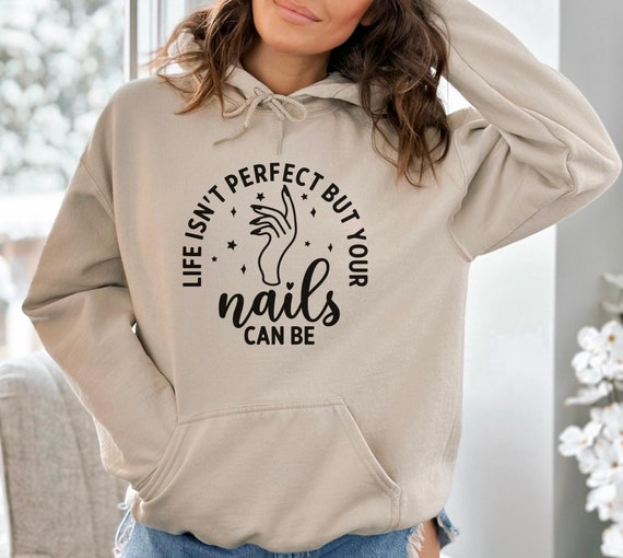 Nail Art Hoodie: Salon Owner Gift, Nail Tech Sweater