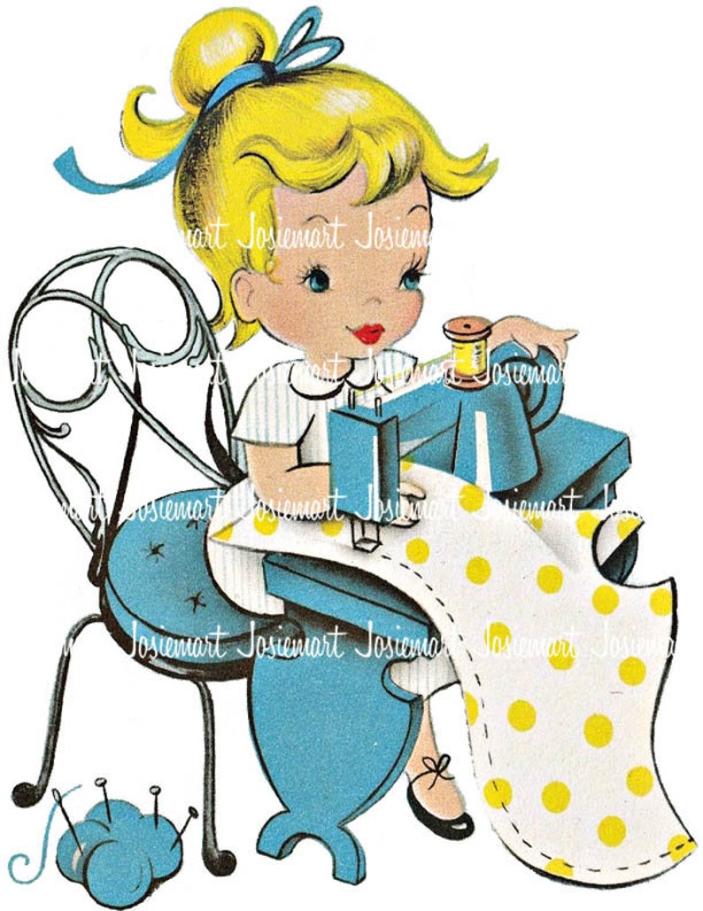 Nähmaschine Nähen Comic