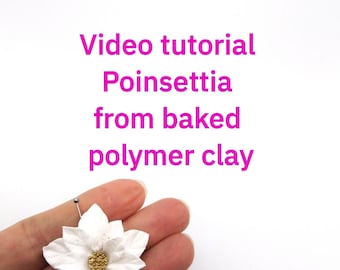Polymer Clay Weihnachtsstern Tutorial für Anfänger (Video)