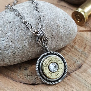 Bullet Necklace - BEST SELLER - Fancy Bullet Pendant Necklace - Bullet Jewelry for Her - Best Quality - Birthstone Necklace - Gifts Under 30