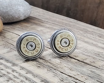 Bullet Cuff Links - Men's Accessories - BEST SELLER - Groomsmen Gifts - 44 Magnum Bullet Cuff Links - Gift for Guy - Gifts Under 30