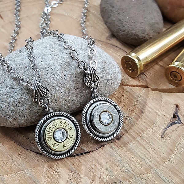 Bullet Jewelry - Bullet Necklace - BEST SELLER - Single Bullet Casing Pendant Necklace - Best Quality - Prettiest on the Market!