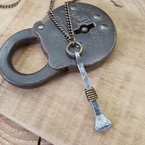 Hufeisen Nagel Kette - UNISEX - Herren Kette - Western Schmuck - Cowgirl - Reiter - Pferde Schmuck - Industrial - Coffin Nails