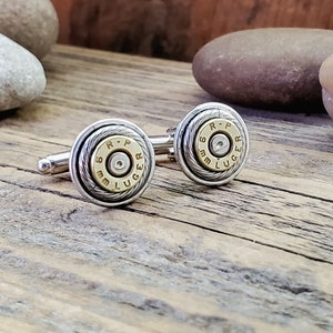 Bullet Cuff Links - Men&#39;s Accessories - 9mm Classic Cuff Links - BEST QUALITY - Bullet Jewelry - Gift for Dad - Popular Caliber- Groomsmen