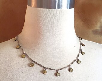 Bullet Jewelry - Small Multi 22 Caliber Dangle Bullet Necklace - Dot Necklace - Petite - Minimal Jewelry - POPULAR Necklace Designs