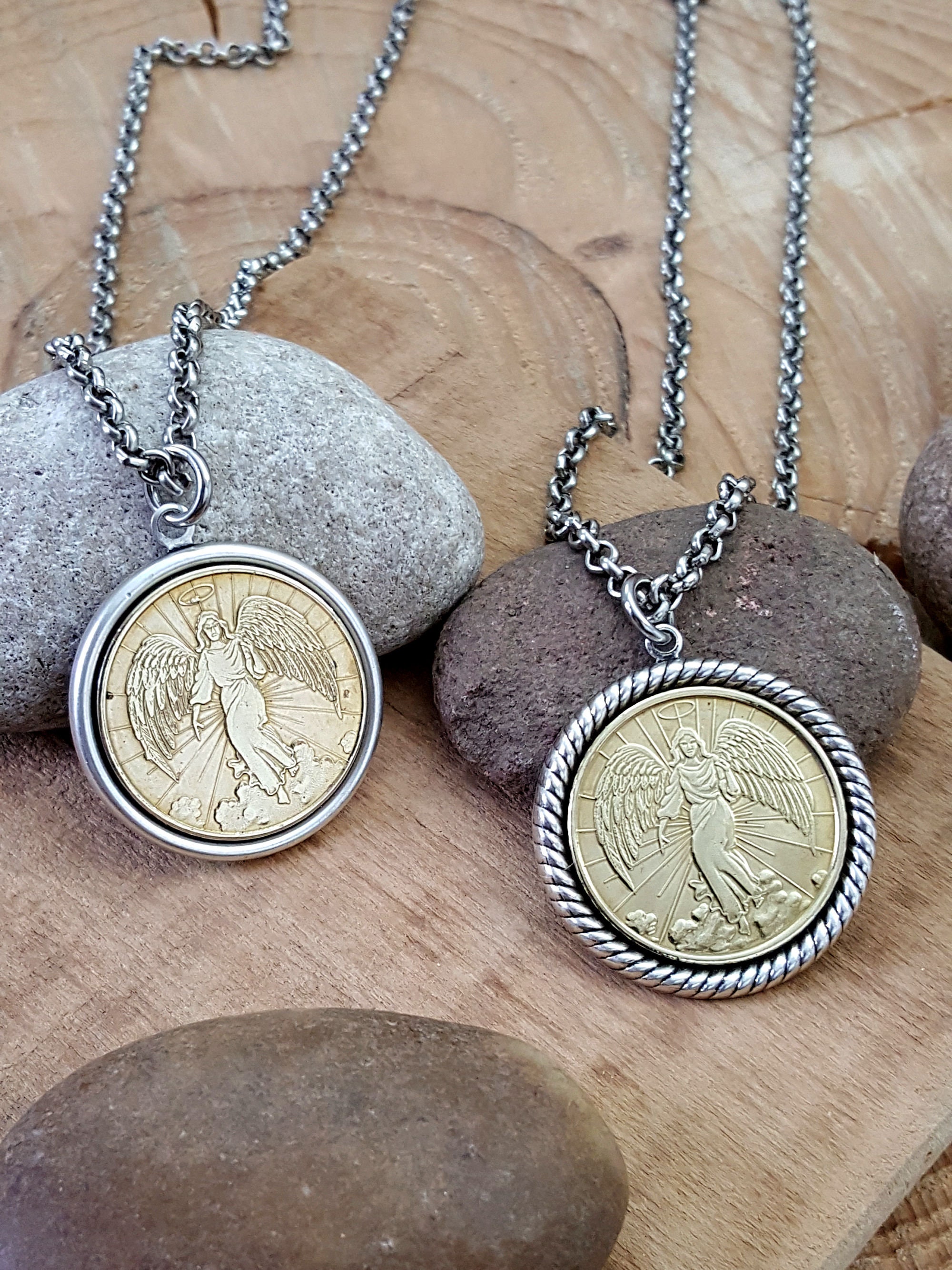 Guardian Angel Coin Necklace Coin 