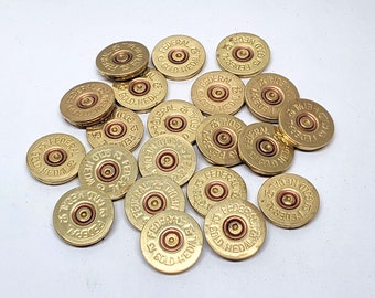 Shotshell Craft Supplies - Genuine 12 Gauge Shotshell Slices - Federal Gold Medal 12 Gauge - Jewelry Making Supplies - Woodworking