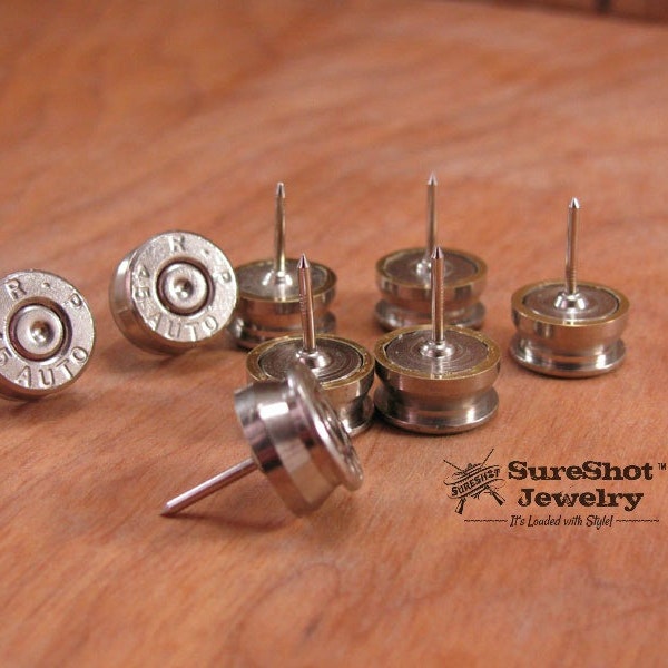 Bullet Thumb Tacks / Push Pins - Home Office Accessories - BEST QUALITY - Gifts Under 20 - Bulletin Board - Bullet Push Pins - Organization