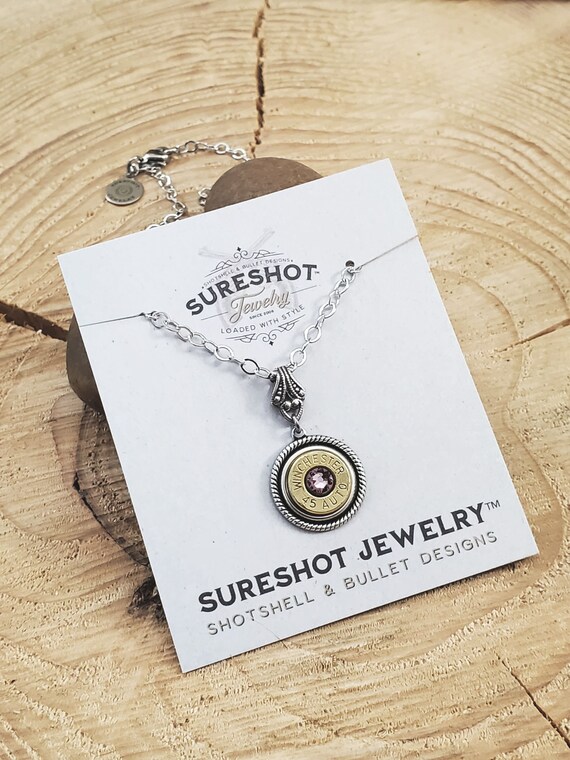 June Birthday - Bullet Jewelry - ALEXANDRITE Bullet Necklace - BEST SELLER  - Single Bullet Casing Pendant Necklace - Prettiest on the Market - Etsy