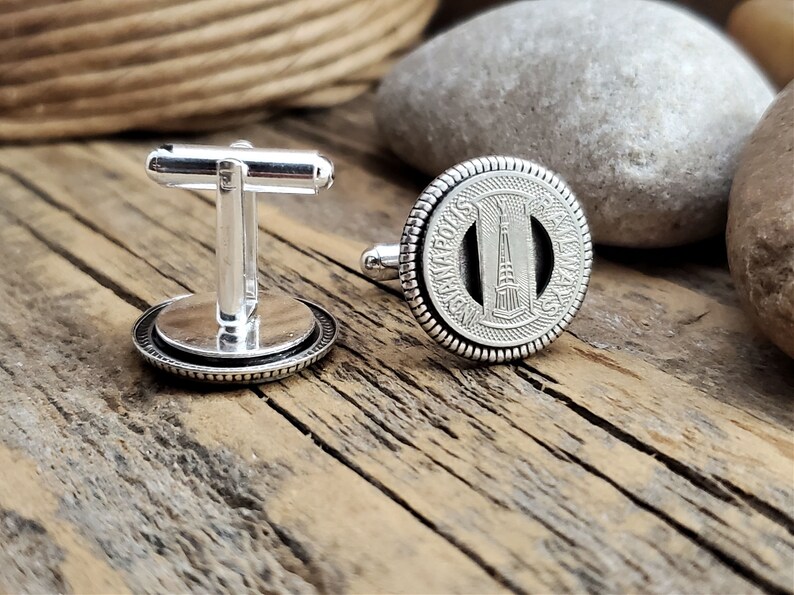 Indiana Coin Jewelry Men/'s Coin Cuff Links Cuff Links Men/'s Fashion Accessories Vintage Indianapolis Railways Men/'s Cuff Links