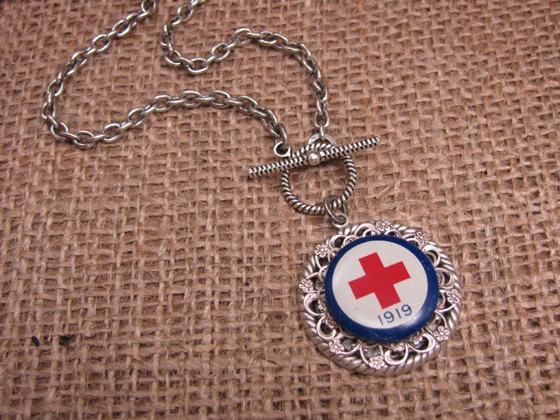 Necklace for NURSE Authentic American Red Cross 1919 | Etsy