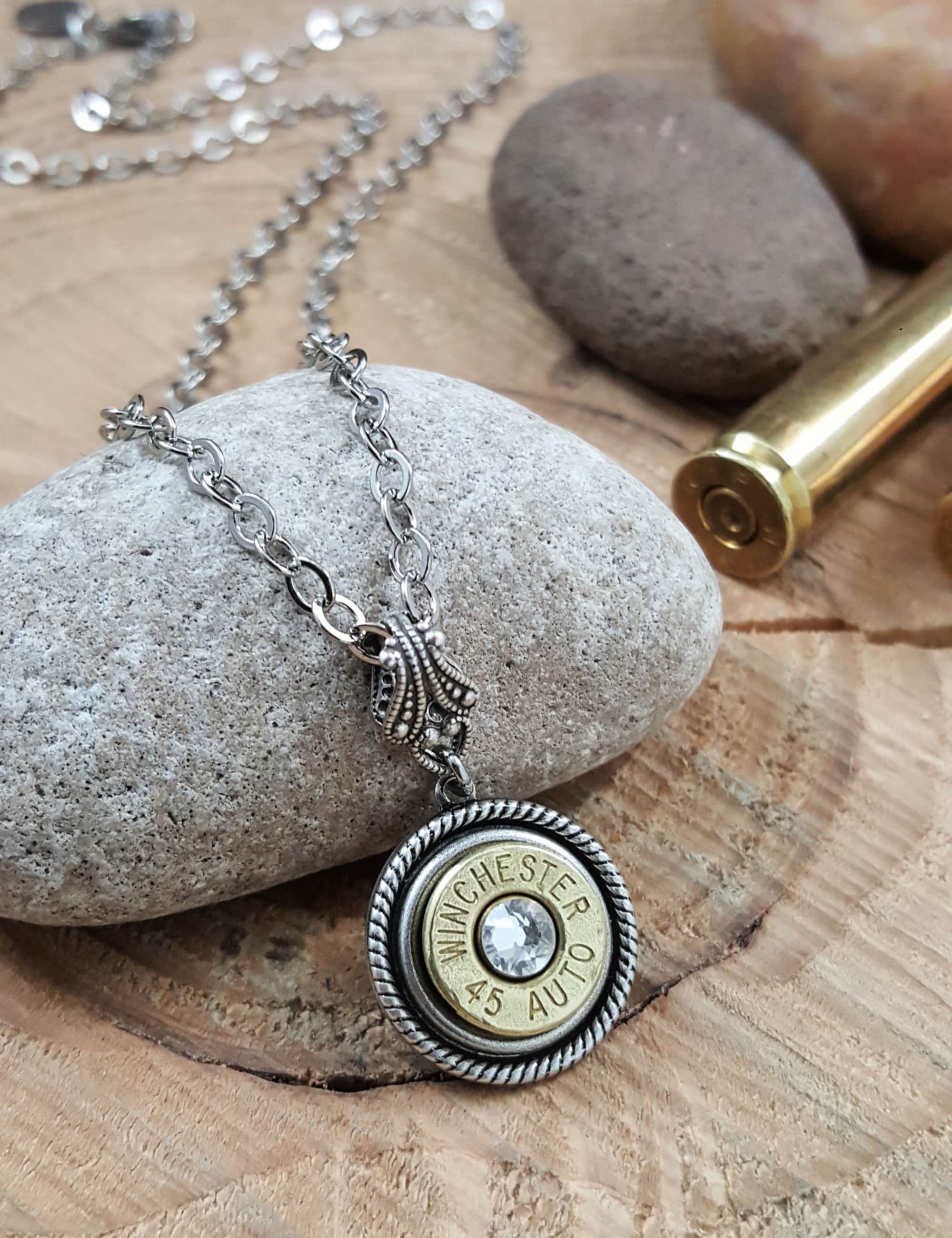 アクセサリー LGB Bullet Necklace (silver 925) Diamond Bullet Necklace - Silver Bullet Jewelry Pendant - Classy