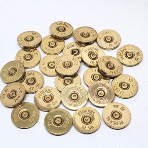 Shotshell Craft Supplies Genuine 12 Gauge Shotshell Slices Vintage Federal 12 Gauge Jewelry Making Supplies Woodworking image 1