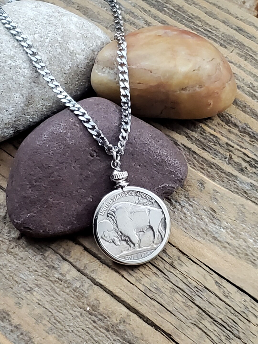 BUFFALO NICKEL Coin Necklace UNISEX Men or Ladies Coin Necklace Minimalist Jewelry Gifts Under 30 Coin Jewelry Layering Necklace Etsy UK