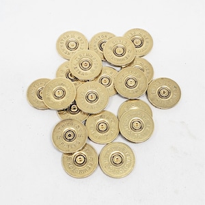 Shotshell Craft Supplies - Genuine 12 Gauge Shotshell Slices - Vintage Hard to Find Remington-Peters 12 Gauge - Jewelry Making Supplies