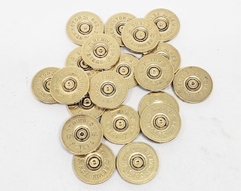 Shotshell Craft Supplies - Genuine 12 Gauge Shotshell Slices - Vintage Hard to Find Remington 12 Gauge - Jewelry Making Supplies