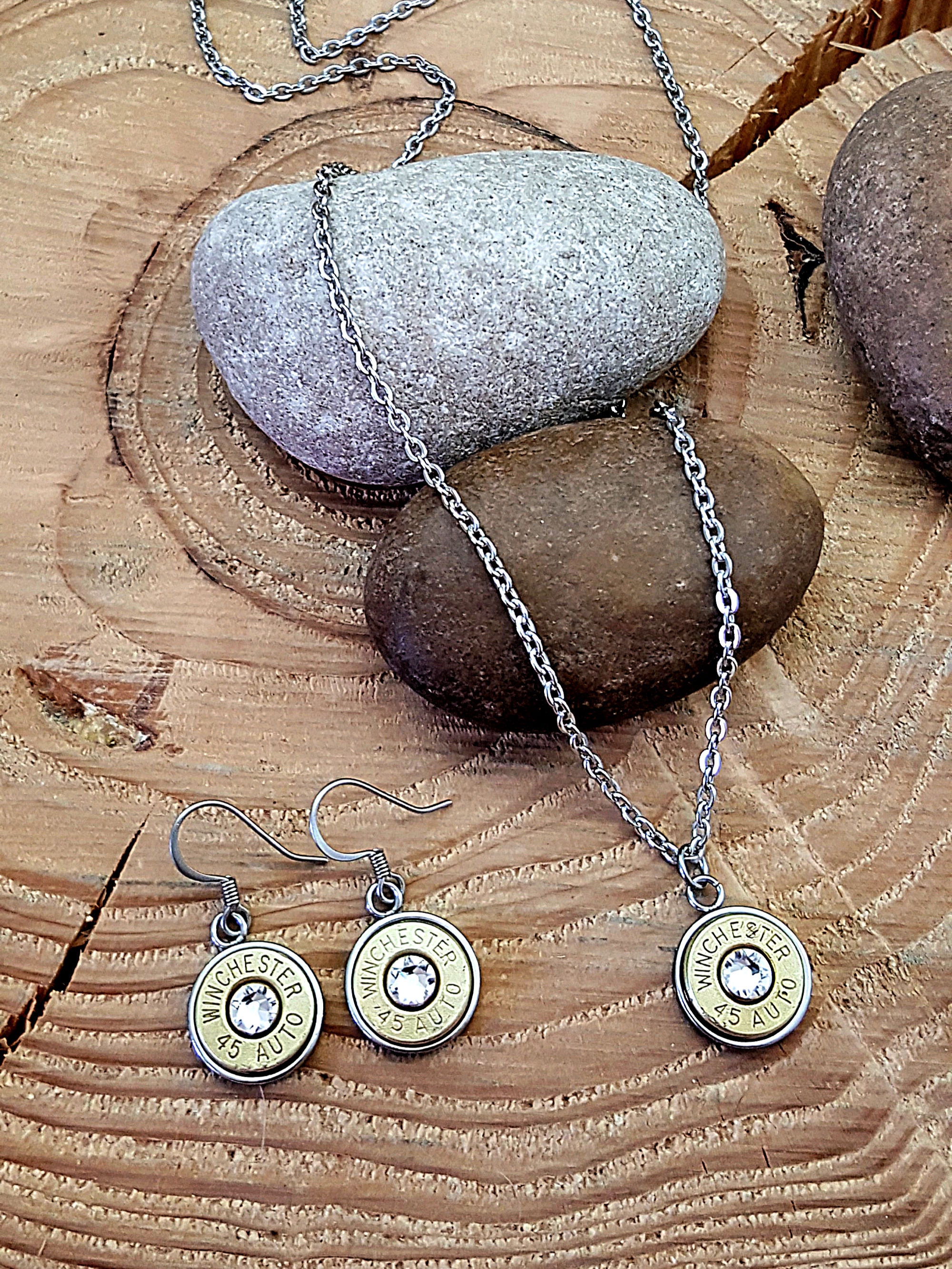 Fishing Necklace - Bullet Necklace - Unisex Stainless Steel Hooked on –  SureShot Jewelry