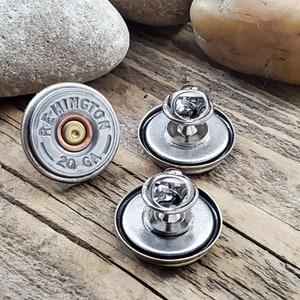 Bullet Tie Tack - Men's Accessories - Gift for Man - 20 Gauge Shotgun Casing Tie Tack / Lapel Pin / Purse/Hat Pin  - Gifts Under 20