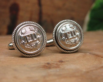 Cuff Links - Gift for Guy - Firefighter - Men's Cufflinks - Genuine Fireman Uniform Button Cufflinks - Men's Accessories - BEST QUALITY