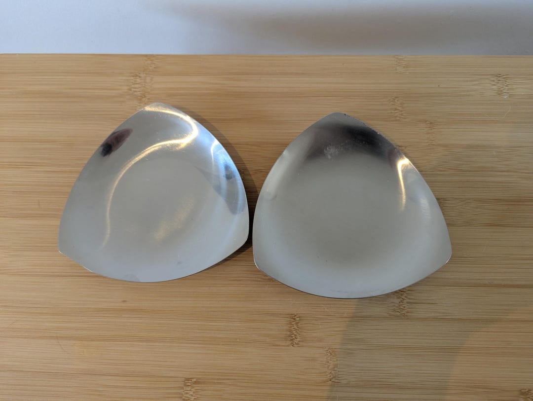Two Vintage Old Hall Stainless Steel Appetizer Dishes/trinket Tray/key ...