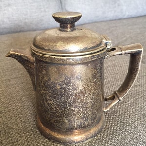 Silver soldered vintage International Silver soldered creamer hotelware 12 oz hotel ware