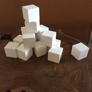 15 Concrete cubes decor industrial artisan handmade ooak home decor desk geometric