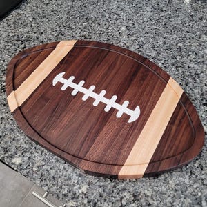 Football Cutting Board, Football Charcuterie Board, Personalized Cutting Board