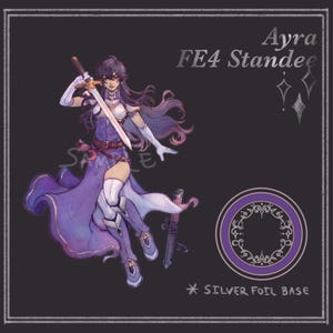 Ayra // Fire Emblem Acrylic Standee Silver Foil Base