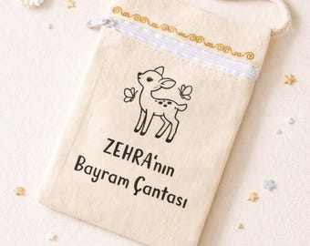Brustbeutel für Kinder personalisiert mit Namen – Geldbörse Brusttasche Bayram Kesesi Bayram Çantası – Geschenk Einschulung & Kindergarten